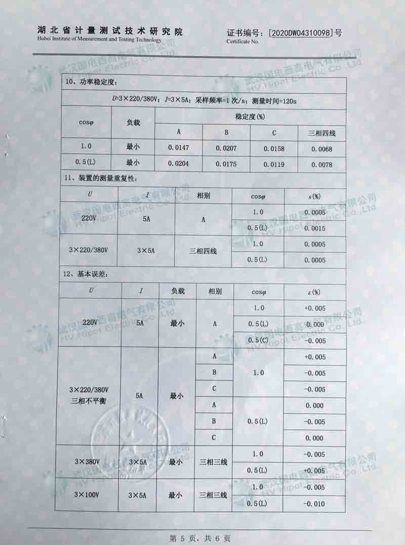 三相多功能电能表检验装置